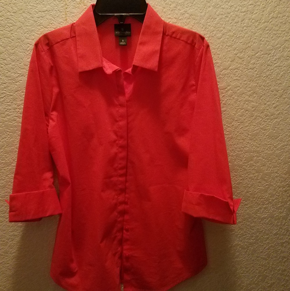 Worthington collard blouse